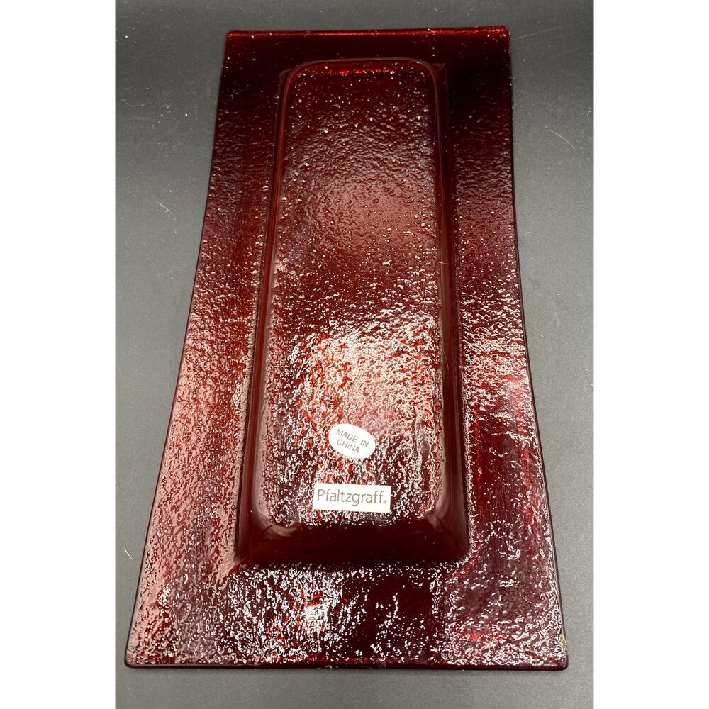 Christmas Pfaltzgraff Winterberry Votive Garden Candle Holders & Tray Set of 3 - Picture 4 of 5